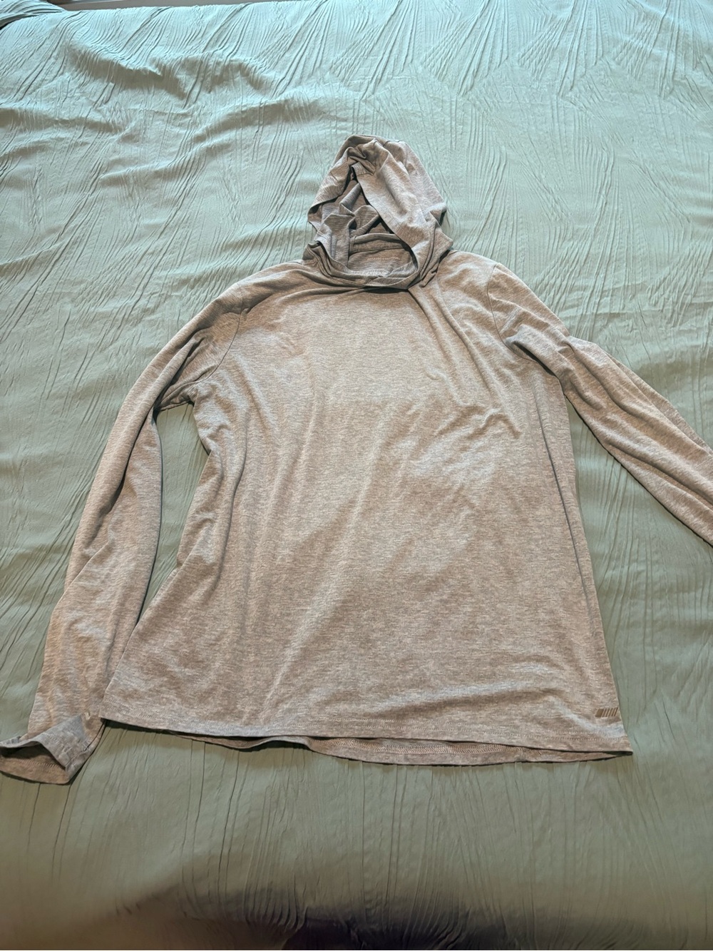Amazon Essentials Men's Light Gray Turtleneck Hooded Sweater